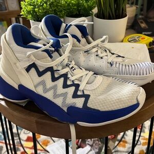 Adidas D.O.N. Issue 2 White Royal Blue Boys Donovan Mitchell